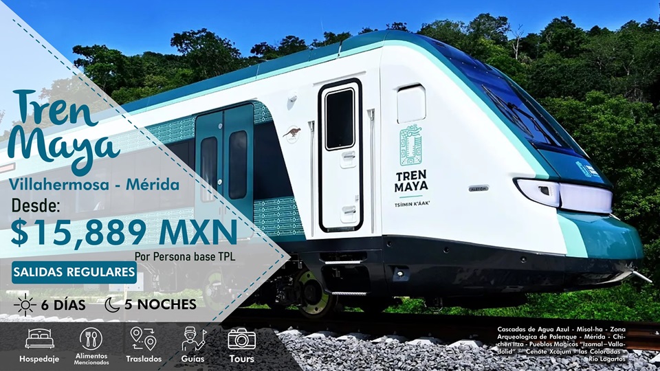 Tren Maya de Villa Hermosa a Merida